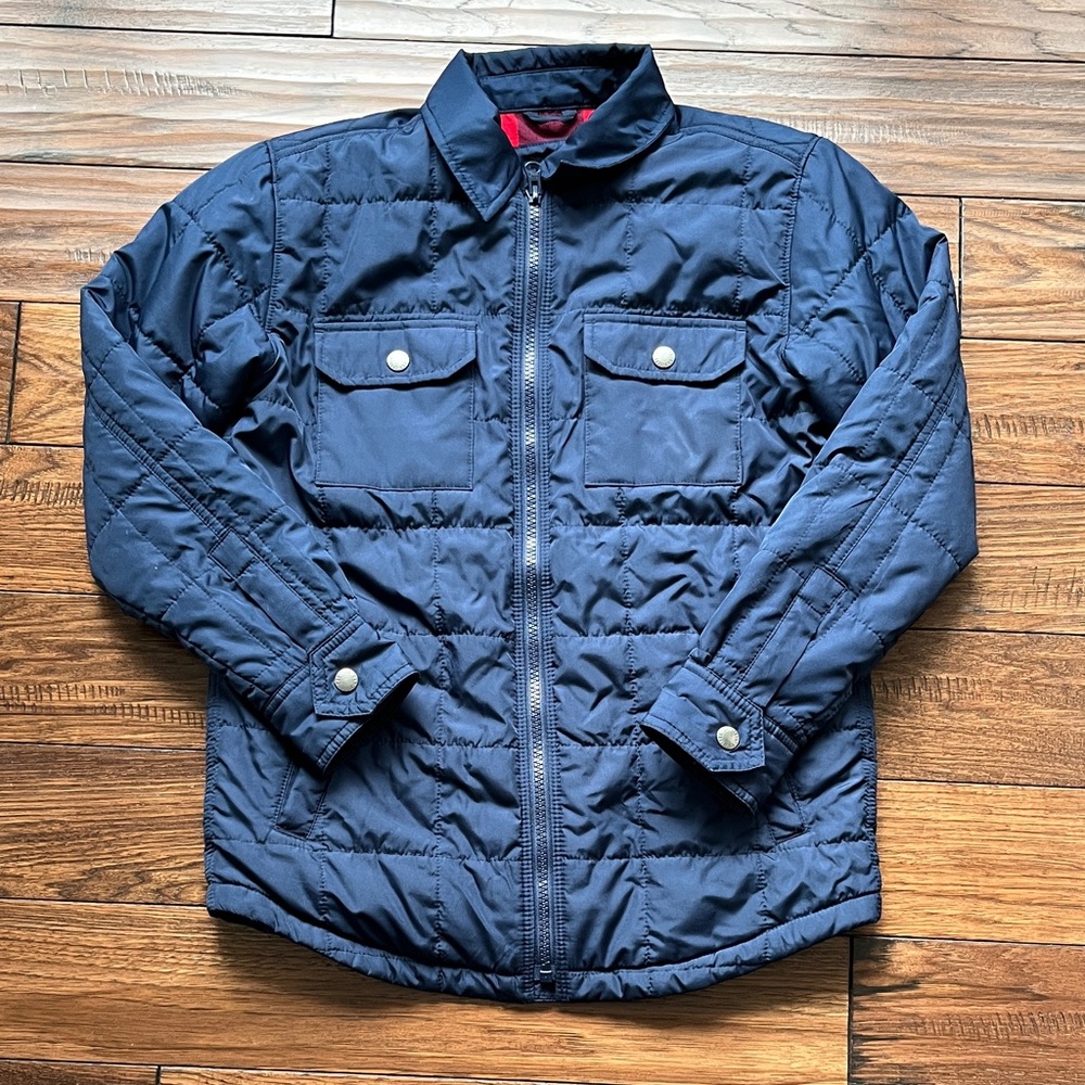 GAP Boy’s Navy Quilted Shirt Jacket - Picture 1 of 4